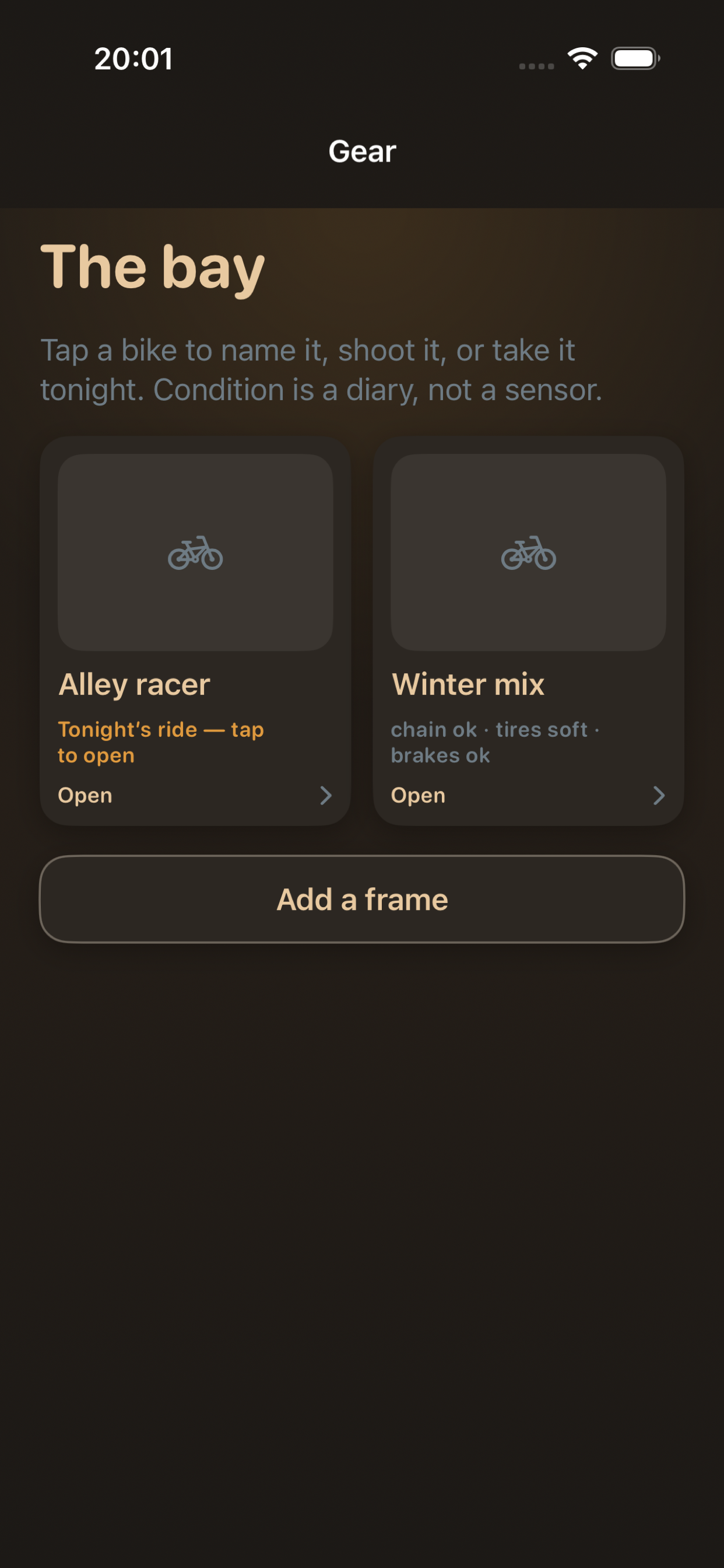 Bike bay